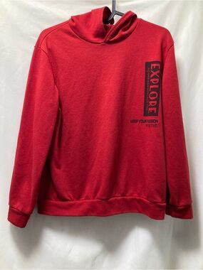 Shein Red Knit Top with Logo Tag